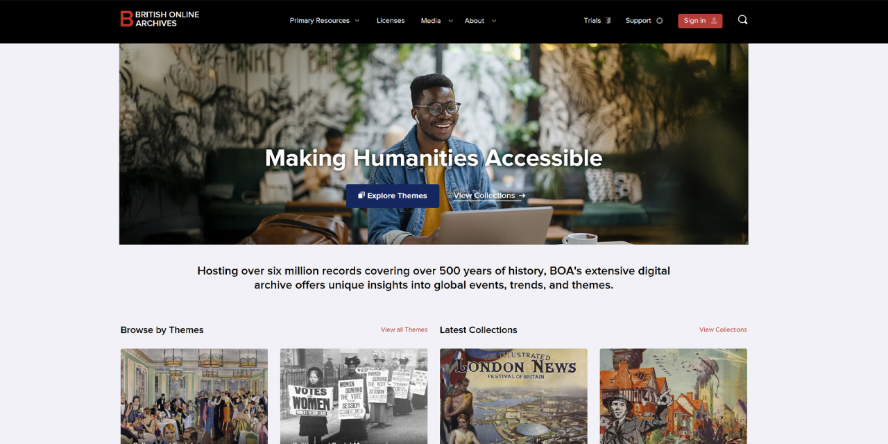 Publishing Website: British Online Archives (BOA).