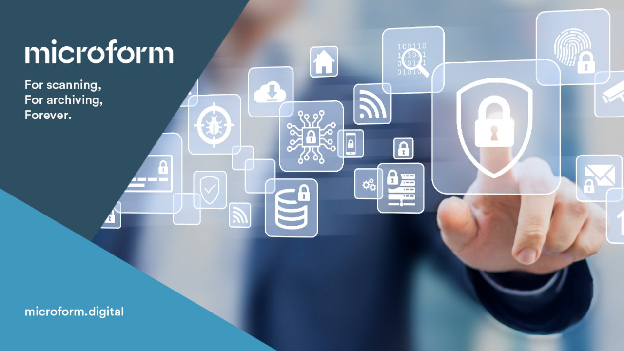Microform Branding - Finger touching digital screen.