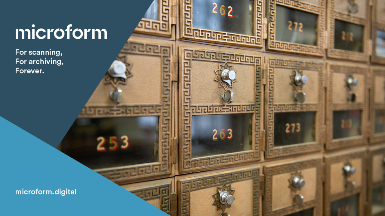 Microform Branding - Stacked wooden mailboxes.