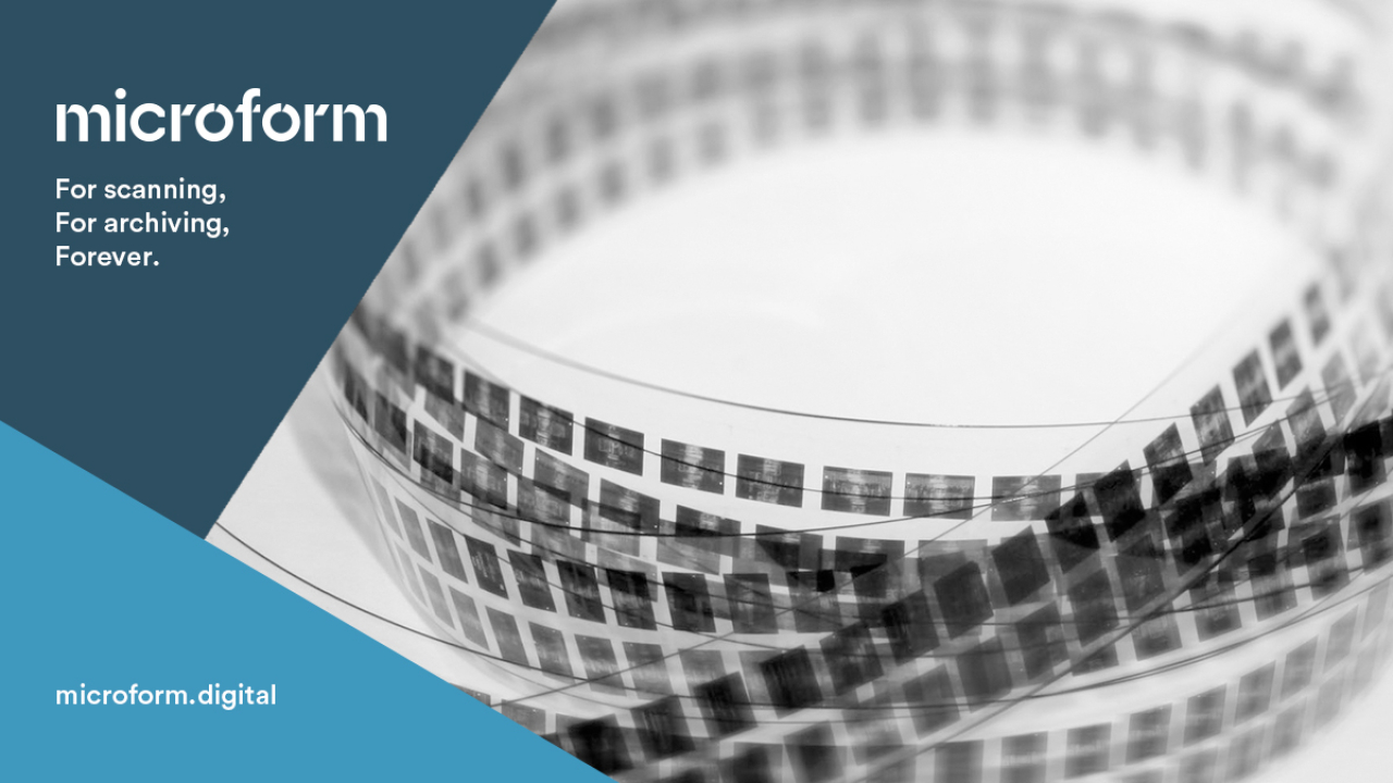 Microform Branding - Microfiche roll.