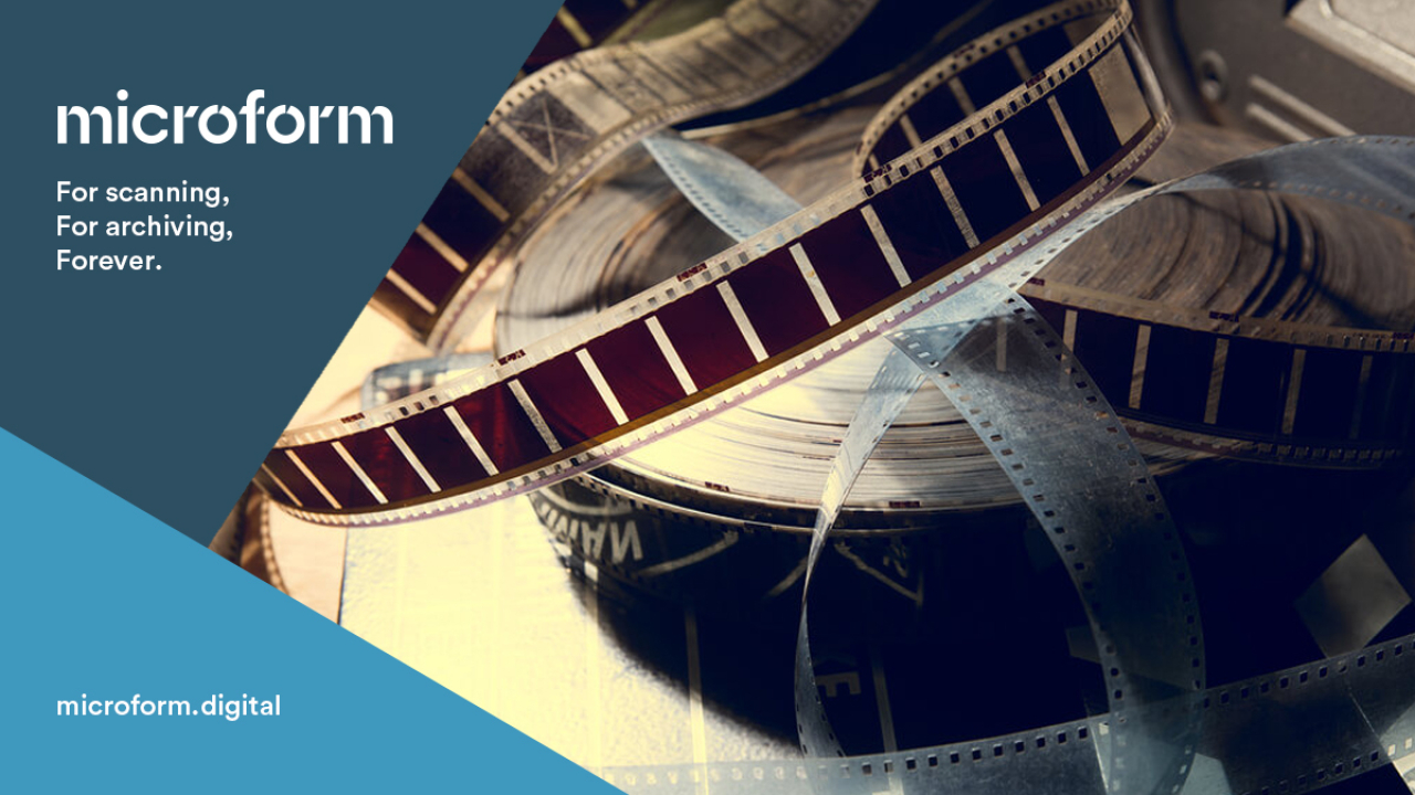 Microform Branding - Reels of photographic negatives.