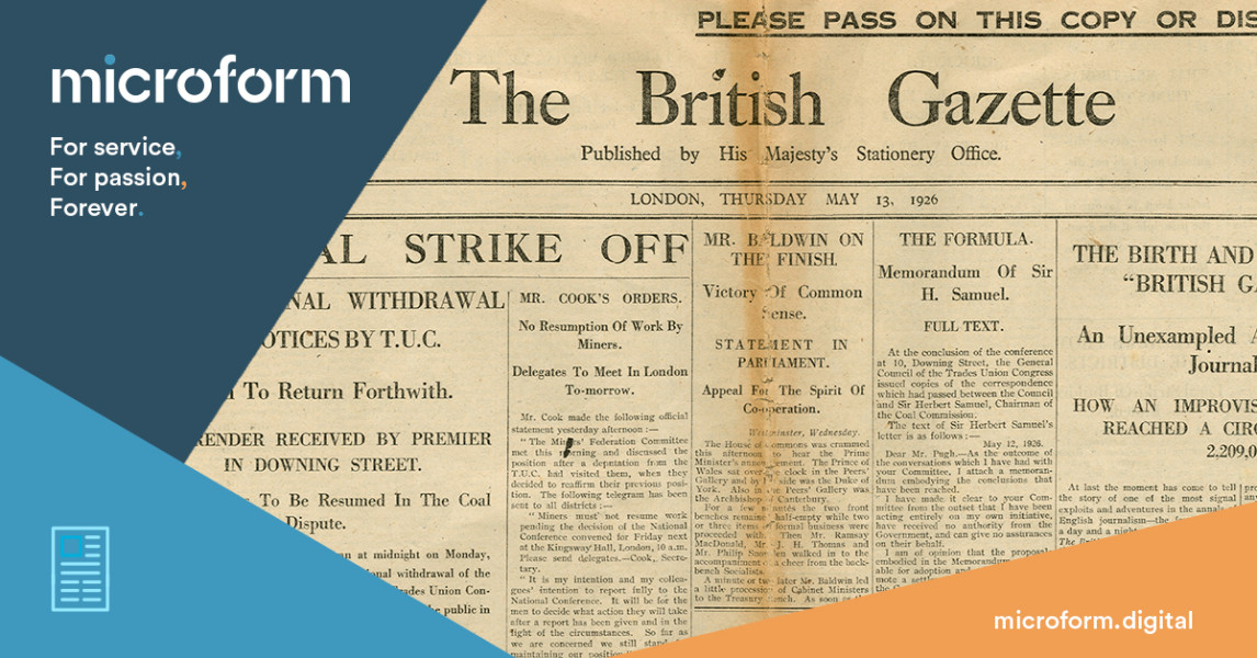 Newspaper Digitisation Services Microform